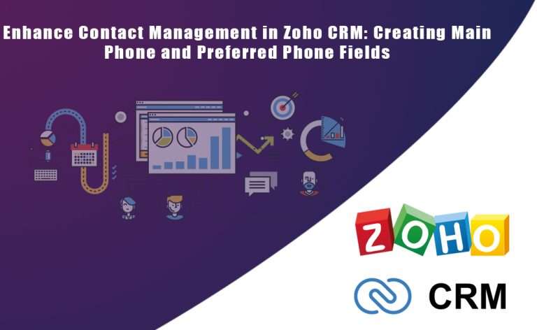 Enhance Contact Management in Zoho CRM: Creating Main Phone and Preferred Phone Fields